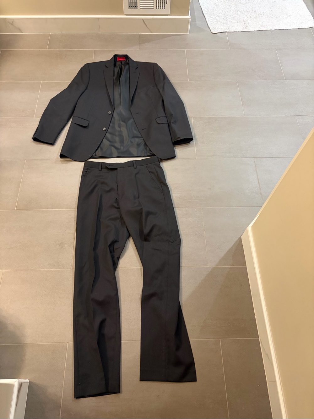 Alfani Black Two-Piece Boys' Blazer and Pants Set